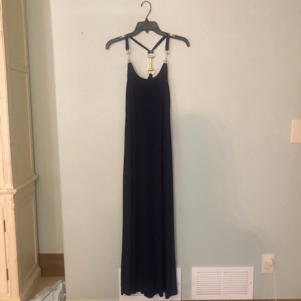 Boston Proper Navy Maxi Dress